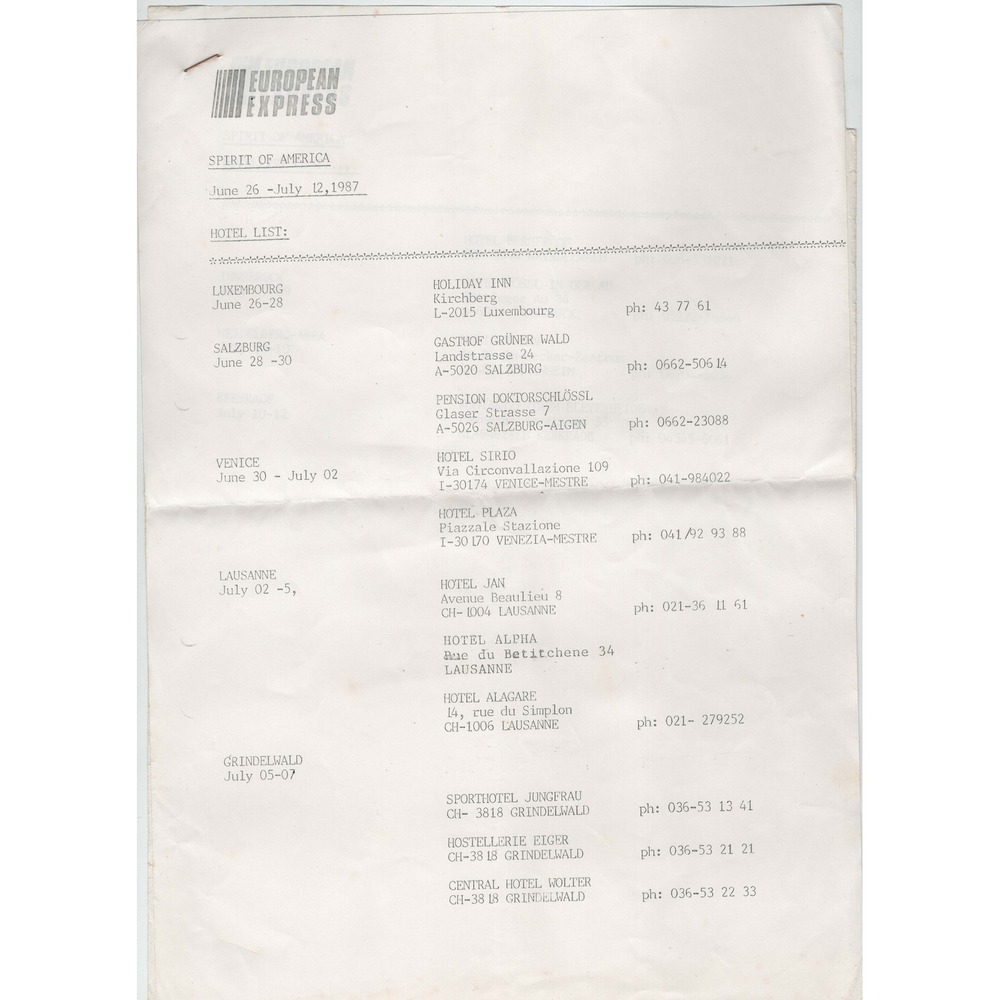 Spirit of America Marching Band 1987 Europe Hawaii Tour Ephemera Lot Newspaper - Picture 5 of 10